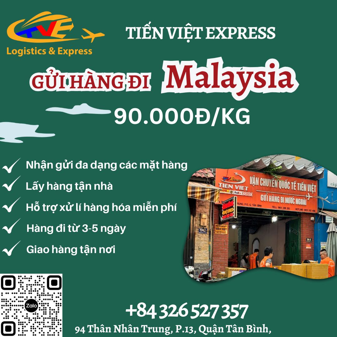 Gửi hàng đi Malaysia  - Tiến Việt Express